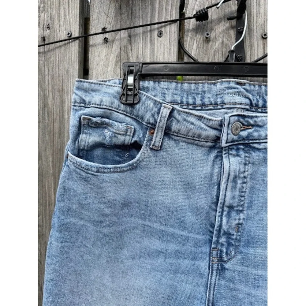 High Waisted Old Navy Jeans Womens 10 Blue O.G. Straight Light Wash Denim Pants